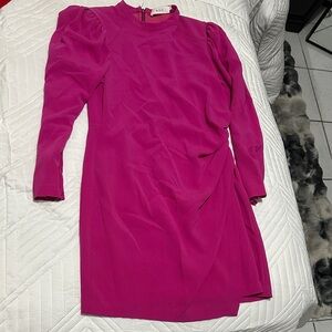 A.L.C. Fuchsia Long Sleeve Dress